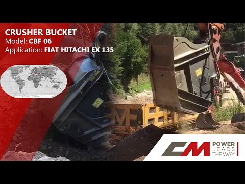 Godet concasseur CBF Power - adaptable pelles 7 à 45 tonnes - matériaux inertes_2