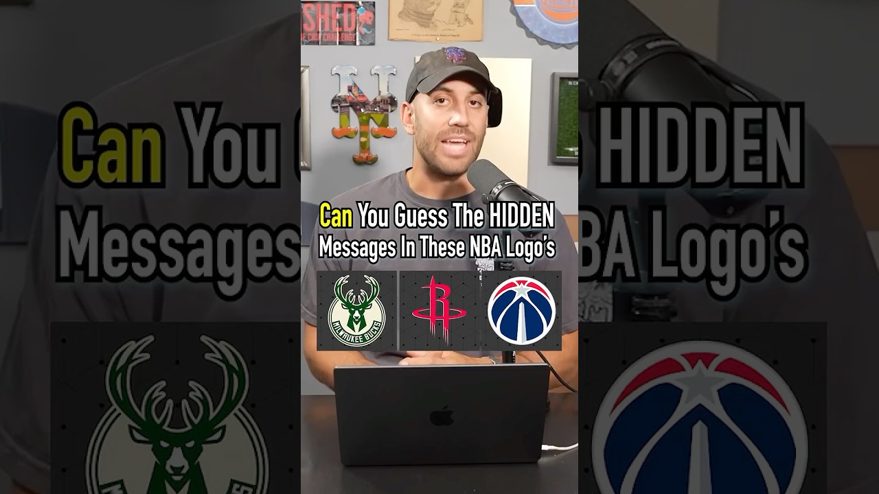 Guess The Hidden Messages In These NBA Logos! #shorts #hoops #nba #logos #hidden #basketball
