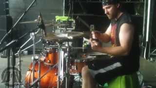 UNEARTH@ The Great Dividers-Live in  METALFEST Poland 2013 (Drum Cam)