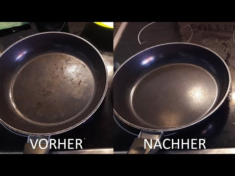 Angebrannte Töpfe und Pfannen reinigen