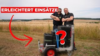 Innovation für BOS-Einsätze! - Wir zeigen euch den neuen Rollwagen für Drohneneinsätze!