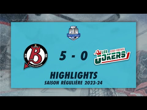 Diables Rouges de Briançon 5-0 Jokers de Cergy-Pontoise - Highlights - Synerglace Ligue Magnus 23/24