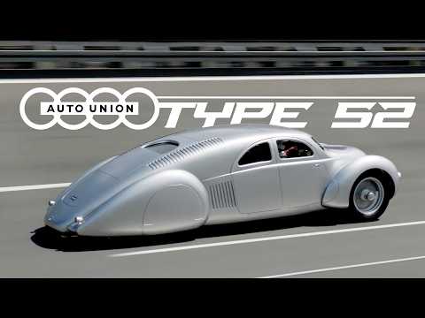Audi Revived a Never-Built Auto Union Type 52 16-Cylinder From the 1930s at the Goodwood Festival