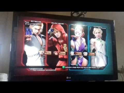 TEKKEN TAG TOURNAMENT 2 ARCADE BATTLE STEVE AND SLIM BOB VS KUNIMITSU AND ANGEL