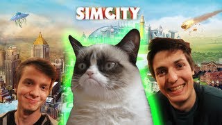 preview picture of video 'GRUMPY CAT ATTACK - On galère sur Sim City avec BeastModeIII'