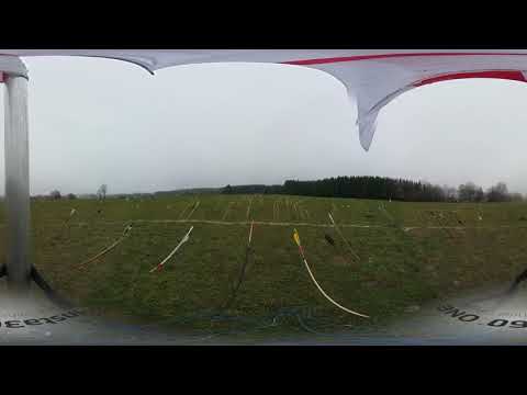 360 Grad Video der landenden Pfeile im Ziel auf 165m