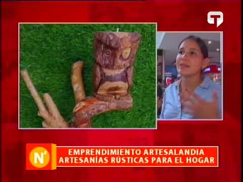 Emprendimiento Artesalandia artesanías rústicas para el hogar