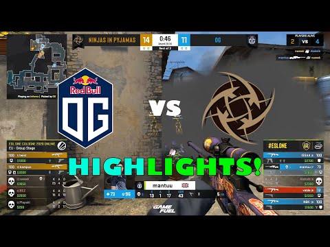 EPIC MATCH! | OG vs NiP | ESL One Cologne 2020 | Highlights | CSGO