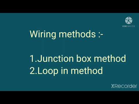 Wiring methods | Junction box & Loop in method | EDDE