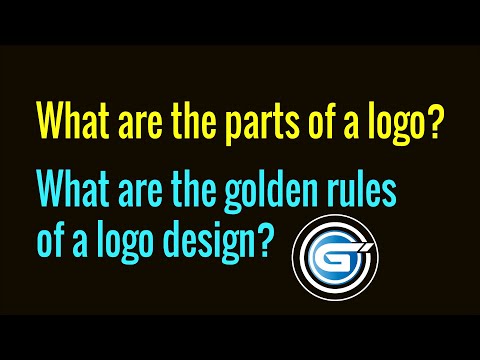 What are the golden rules of a logo design? What are the parts of a logo?