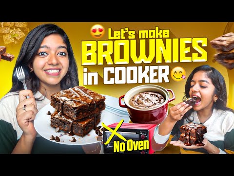 🍫Let’s make Brownies in Cooker🥮😋 | No oven❌ Only cooker✅ | #missmiracle