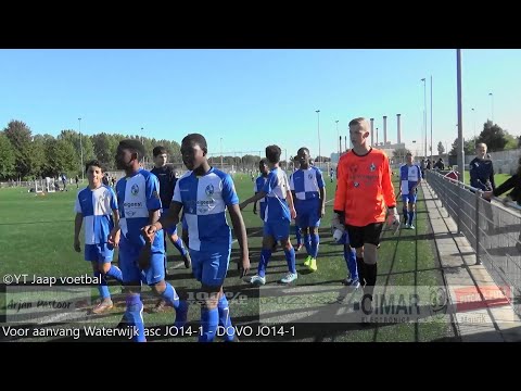 Voor aanvang ASC Waterwijk JO14-1 - DOVO JO14-1