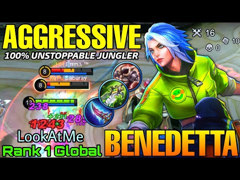 Aggressive Play Benedetta Make All Enemies Bronze - Top 1 Global Benedetta by LookAtMe - MLBB
