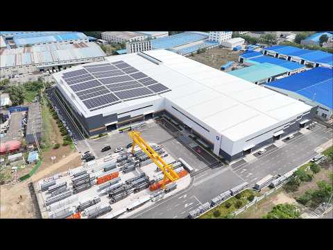 LANYING factory tour video thumbnail: steel building manufacturing process