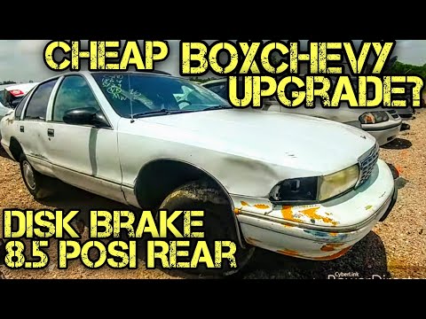 Caprice 9c1 Posi G80 Rear End Disk Brake Junkyard Find