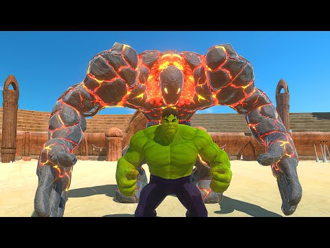 HULK vs LAVABOY AT THE ARENA - Animal Revolt Battle Simulator