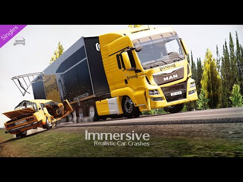 Immersive Realistic Car Crashes - Single #44 - BeamNG.Drive