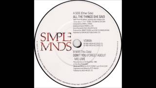 SIMPLE MINDS * All the Things She Said  1985    HQ