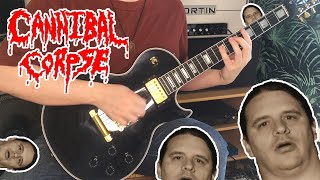 CANNIBAL CORPSE "Hammer Smashed Face" Guitar TUTORIAL w/ TABS
