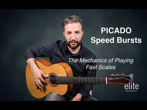 EliteGuitarist.com - Flamenco Picado Speed Bursts (How To Play Fast Flamenco Scales) - Vahagni