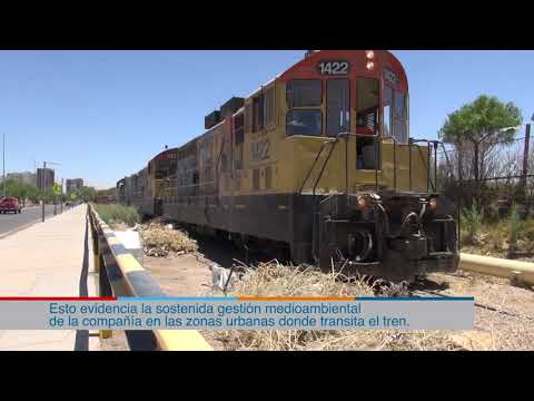 Programa de limpieza de vía férrea en Calama