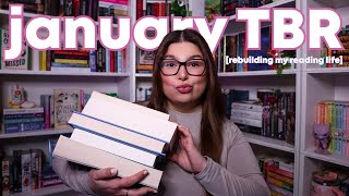 i'm rebuilding my reading life in january (starting with this tbr) 🫧✨