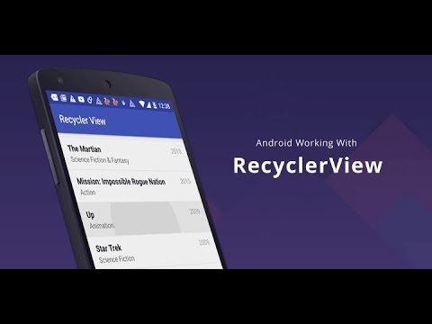RecyclerView - part 1 (Creating a simple Recyclerview)