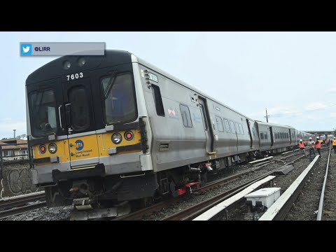 NY Long Island Railroad Train Derailment Causing Commuter Delays