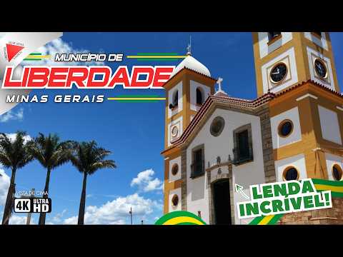 POR QUE OS BOIS PARARAM AQUI? Descubra Liberdade - MG, Brasil em 4K vista de cima.