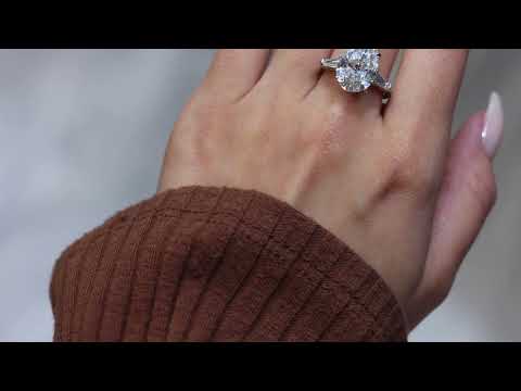 Some pear-shaped diamond rings with center stones ranging from 5 to 7 carat