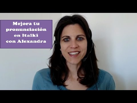 Improve your pronunciation on Italki with Alexandra