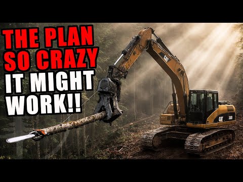 Logger Turns an Excavator Into a Giant 100 Foot Chainsaw - Will It Work? Episode #50