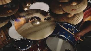 Video thumbnail for Sabian AAX 18" Thin Crash Cymbal (New 2019 Model) by Peter Lewis