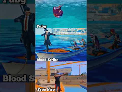 Blood strike vs pubg vs free fire aura farming 💀 #bloodstrike #pubg #freefire #bloodstrikemobile