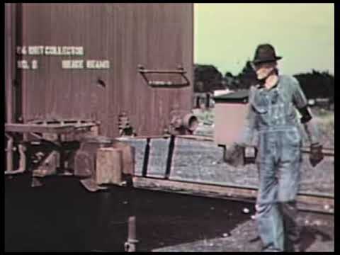 trains MISSOURI PACIFIC SAFETY FILM ('40s) - watch the tracks! Kodachrome