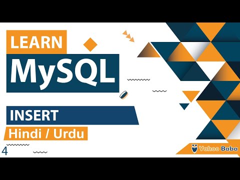 MySQL Insert Tutorial in Hindi Urdu