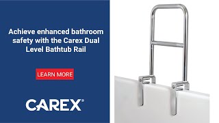 Product video: Carex Bathtub Rail Dual Level
