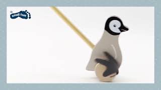 SMALL FOOT Dřevěný jezdík - tučňák