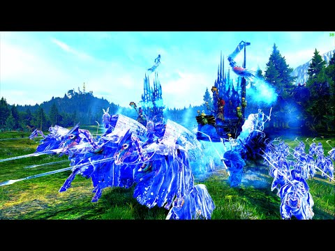 Total War WARHAMMER 2 - VAMPIRE COUNTS VS HIGH ELVES  | ULTIMATE FIREPOWER OUTPUT | 4K