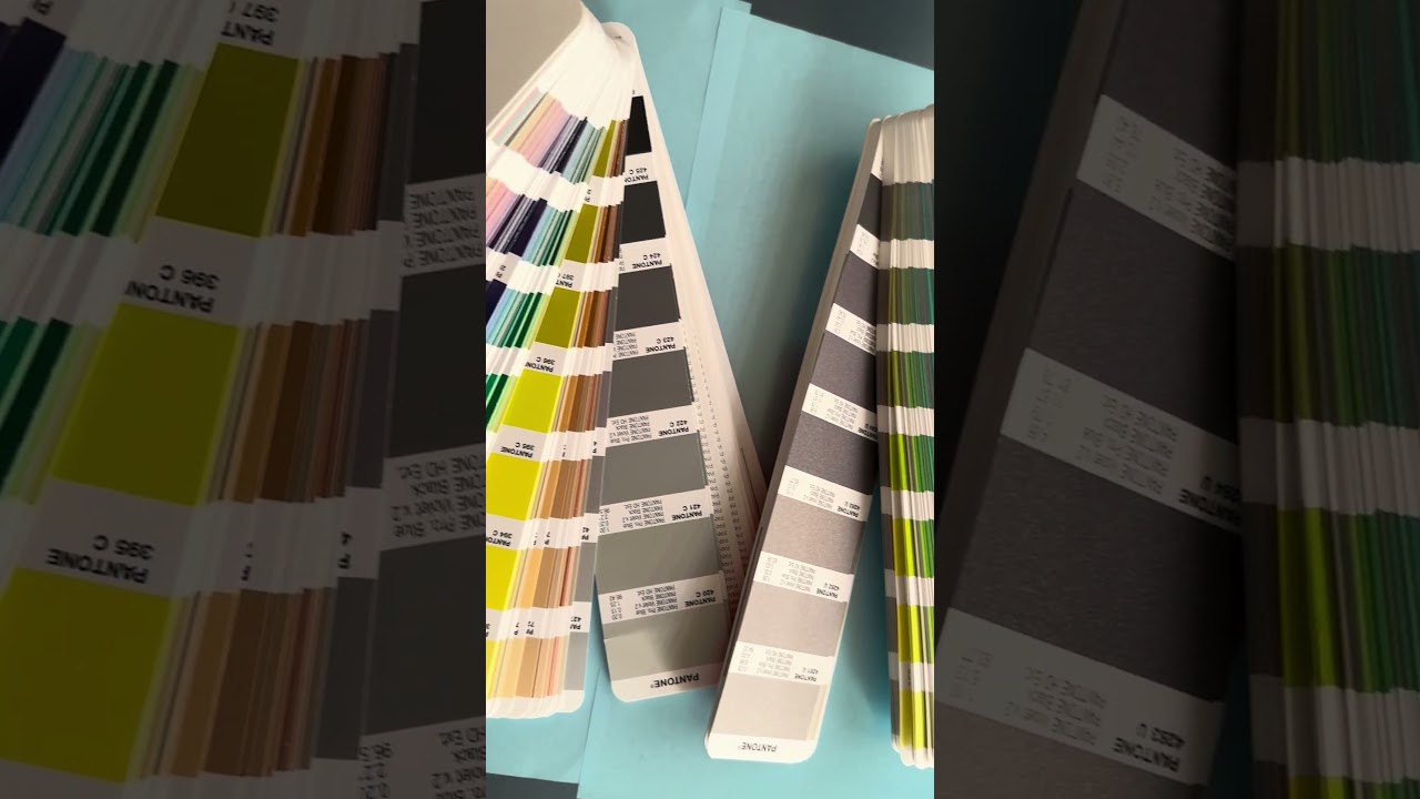 Pantone color cards and RAL color cards