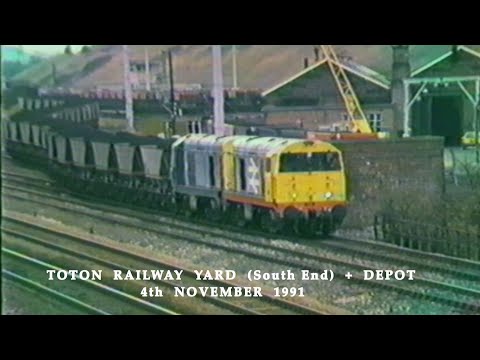 BR in the 1990s Toton Railway Yard South End on 4th November 1991