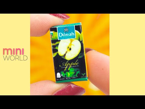 DIY Miniature Tea | Replica miniature Dilmah #Shorts