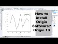 How To Install Origin Software How To Graph Plotting By Origin Software Origin Lab Origin 18