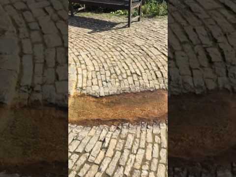 Healing waters at the Chalice Well Peace garden in glastonbury
