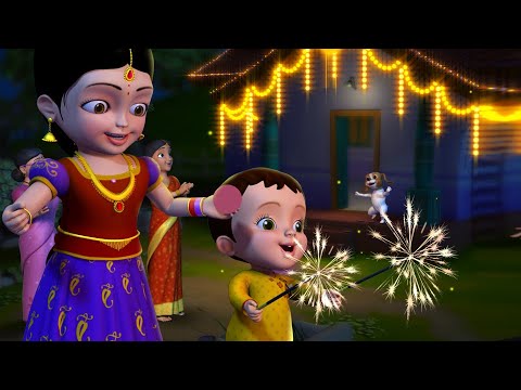 Chinnu, Chitti & Pappu Diwali Song | Telugu Rhymes for Children | Infobells
