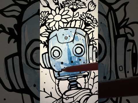 Mindful Coloring Sheets Robots For A Cozy Creative Escape