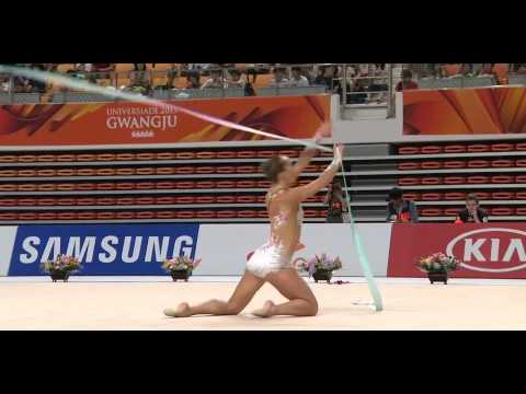 Viktoria Bogdanova - Universiade 2015 - Ribbon AA