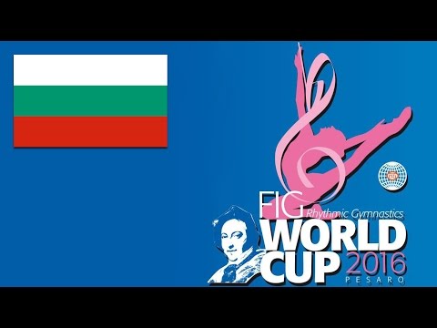 Neviana VLADINOVA Final Ribbon Rhythmic Gymnastics World Cup 2016 Pesaro