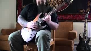 Rich Ring, jamming to Jeff Loomis backing track