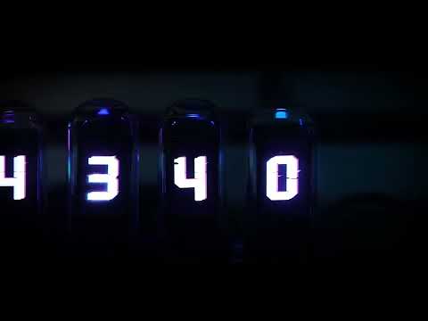 RGB Light tube clock